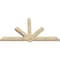 Ekena Millwork Kennewick Rough Sawn Timber Gable Bracket, Douglas Fir, 96"W x 52"H x 4"D x 6"F, 13/12 Pitch GBW096X52X0406KEN00RDF - alternate 3
